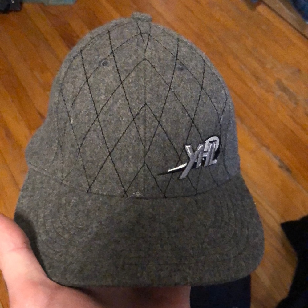 Faux wool cap, youth hockey league